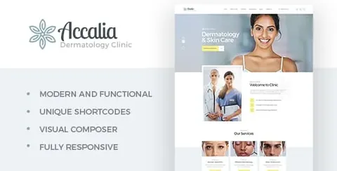 Accalia – Dermatology Clinic WordPress Theme product artwork