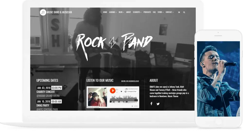 Music WordPress Theme product artwork