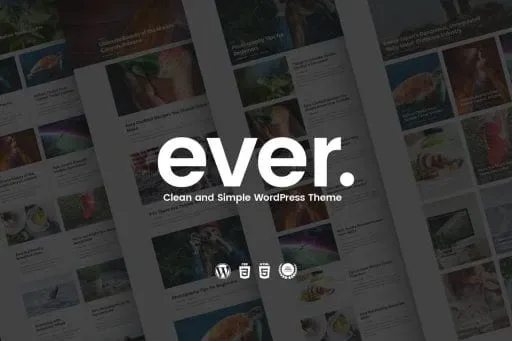Ever – Clean and Simple WordPress Theme product artwork