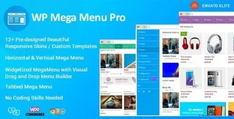 WP Mega Menu Pro – Responsive Mega Menu Plugin for WordPress product artwork