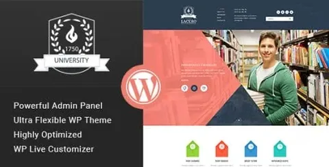 Lacero – Education & University WordPress Theme product artwork