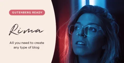 Rima – Personal Blog WordPress Theme product artwork