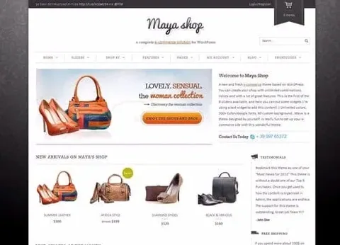 MayaShop – Flexible Responsive e-Commerce Theme product artwork