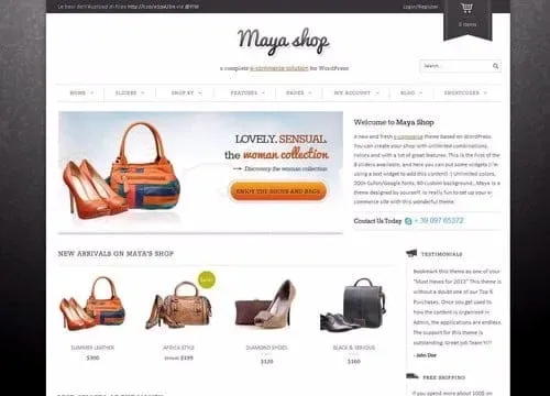 MayaShop – Flexible Responsive e-Commerce Theme product artwork