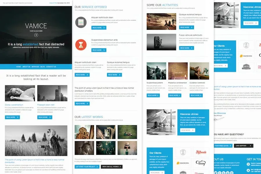 Vamice Mail – Responsive Email Template product artwork
