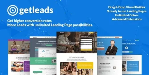 Getleads High-Performance Landing Page WordPress Theme product artwork