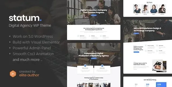 Statum – Business & Agency WordPress Theme product artwork