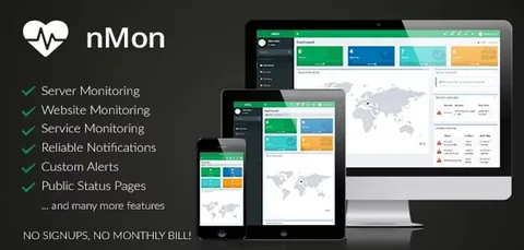 nMon – Website, Service & Server Monitoring product artwork