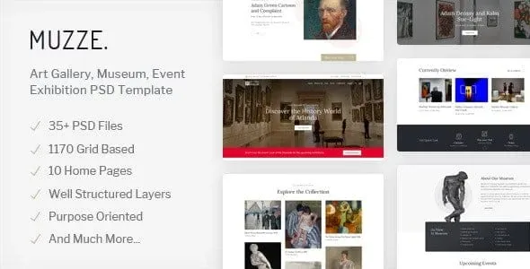 Muzze – Museum Art Gallery Exhibition Theme product artwork
