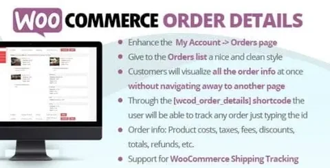 WooCommerce Order Details product artwork