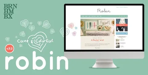 Robin – Cute & Colorful Blog Theme product artwork