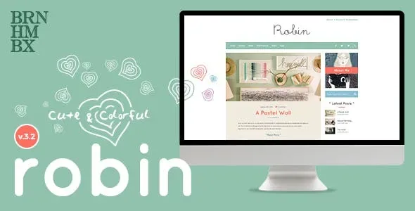 Robin – Cute & Colorful Blog Theme product artwork