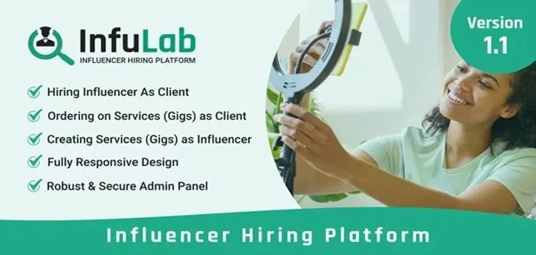 InfuLab – Influencer Hiring Platform product artwork