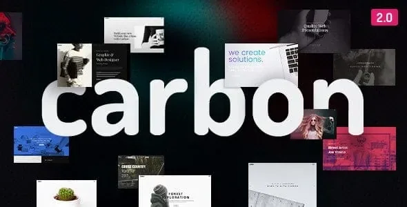 Carbon – Clean Minimal Multipurpose WordPress Theme product artwork