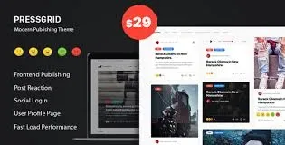 PressGrid Frontend Publish Reaction & Multimedia product artwork