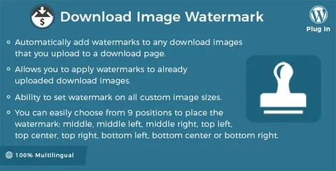 Easy Digital Downloads – Download Image Watermark product artwork