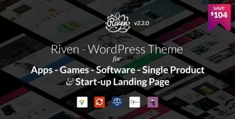 Riven – App, Game, Single Product Landing Page product artwork