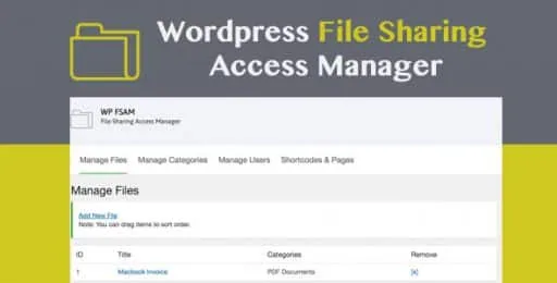 WP FSAM – File Sharing Access Manager product artwork