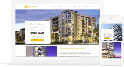 Construction WordPress Theme product artwork