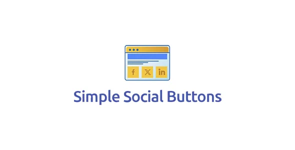 Simple Social Buttons Pro product artwork
