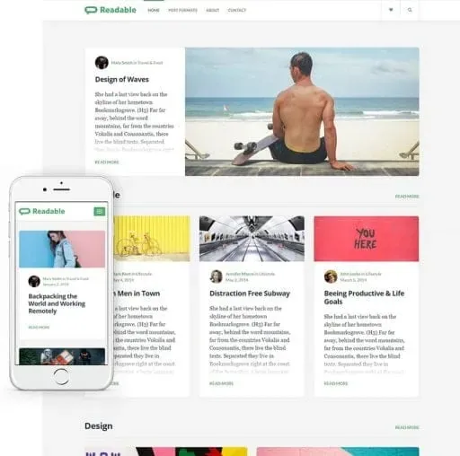 Readable – Blogging WordPress Theme Focused on Readability product artwork