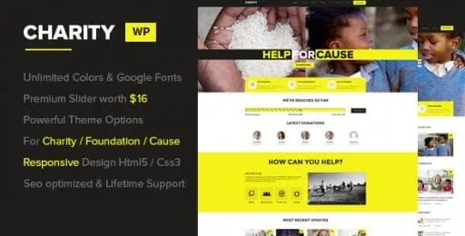 Charity Foundation – Charity Hub WP Theme product artwork