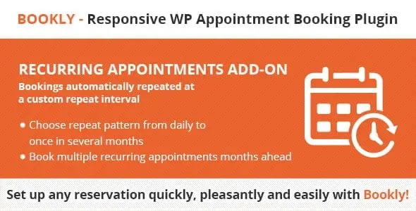 Bookly Recurring Appointments (Add-on) product artwork