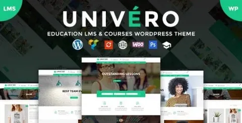 Univero – Education LMS & Courses WordPress Theme product artwork