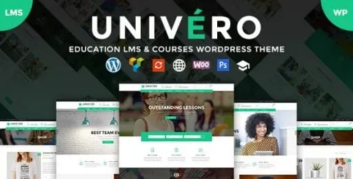 Univero – Education LMS & Courses WordPress Theme product artwork