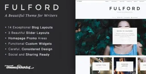 Fulford – Responsive WordPress Blogging Theme product artwork