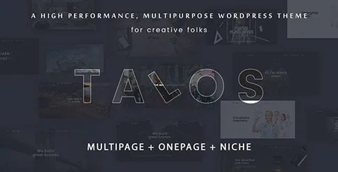 Talos – Creative Multipurpose WordPress Theme product artwork