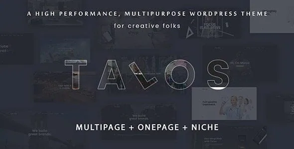 Talos – Creative Multipurpose WordPress Theme product artwork