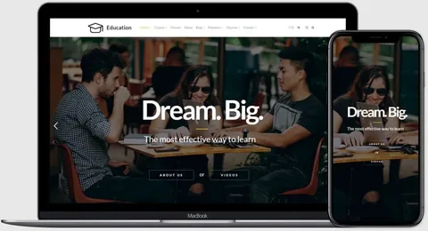 Education WordPress Theme product artwork