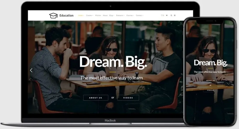 Education WordPress Theme product artwork