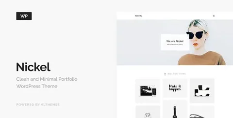 Nickel – Minimalist Portfolio WordPress Theme product artwork