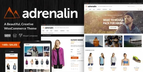 Adrenalin – Multi-Purpose WooCommerce Theme product artwork