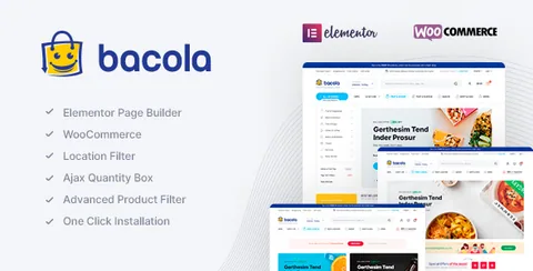 Bacola – Grocery Store and Food eCommerce Theme product artwork