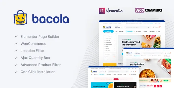 Bacola – Grocery Store and Food eCommerce Theme product artwork