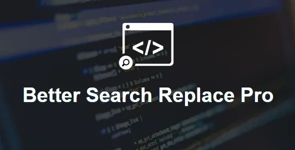 Better Search Replace Pro product artwork