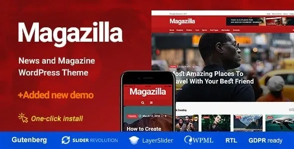 Magazilla – News & Magazine Theme product artwork