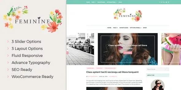 MyThemeShop Feminine WordPress Theme product artwork