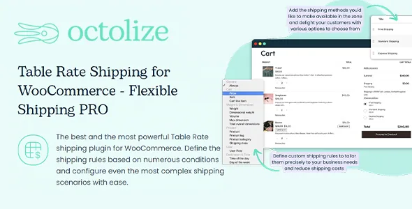 Table Rate Shipping for WooCommerce Flexible Shipping PRO product artwork