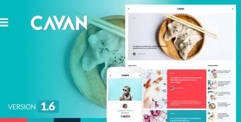 CAVAN – A Distinctive WordPress Blog Theme product artwork