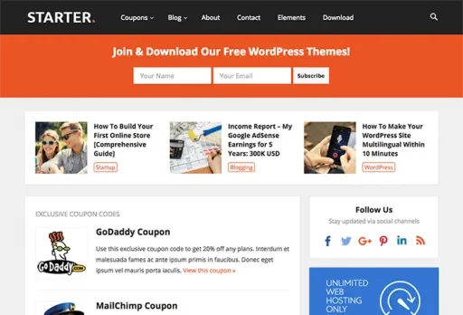 HappyThemes Starter Pro product artwork