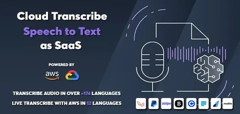 Cloud Transcribe – Speech to Text as SaaS product artwork