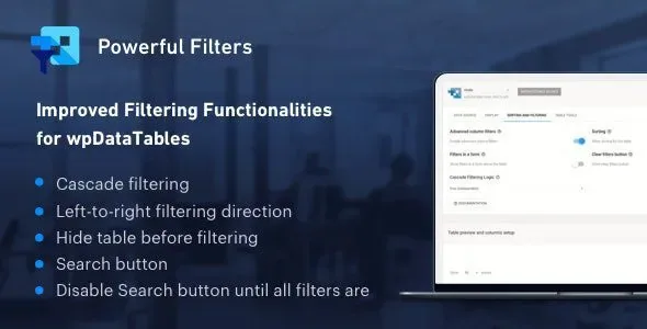 Powerful Filters for wpDataTables product artwork