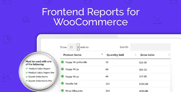 Frontend Reports for WooCommerce product artwork