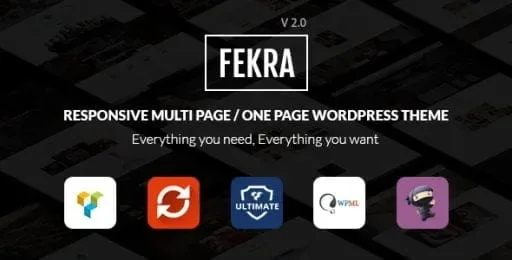 Fekra – Multi Page/One Page WordPress Theme product artwork