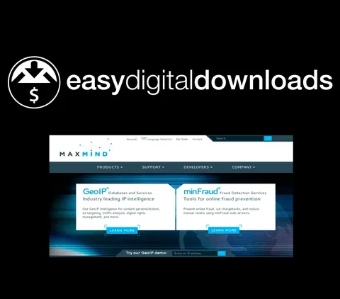 Easy Digital Downloads MaxMind Fraud Prevention product artwork