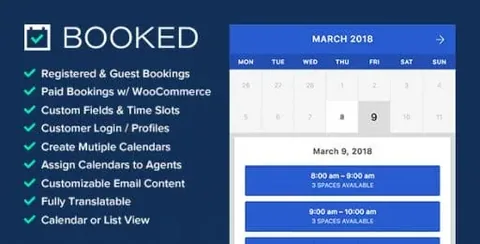 Booked – Appointment Booking For WordPress product artwork